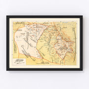 Mosul Vintage Map 1909