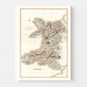 map of Wales