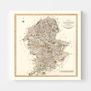map of Staffordshire