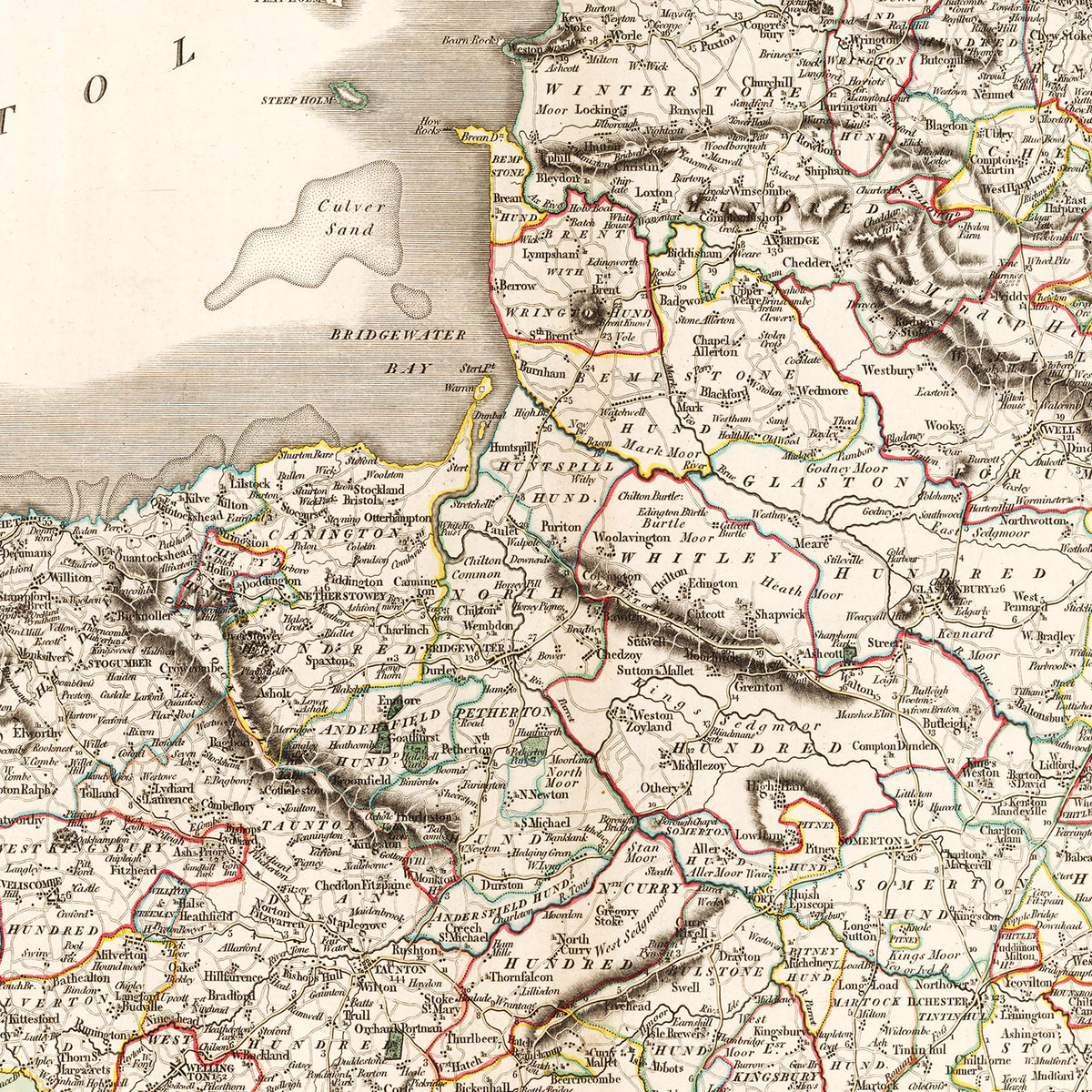 Restored historic details from the 1805 region map of County