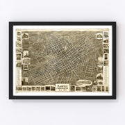 Plainfield Vintage Map 1899