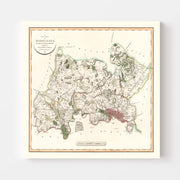 map of Middlesex Cou