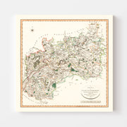 map of Gloucestershi