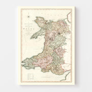 map of Wales