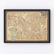 Hanover Vintage Map 1955