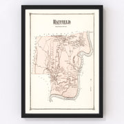 Hatfield Vintage Map 1873