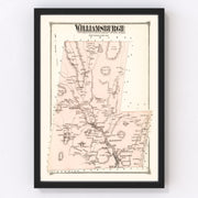 Williamsburg Vintage Map 1873