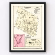 Plainfield Vintage Map 1873