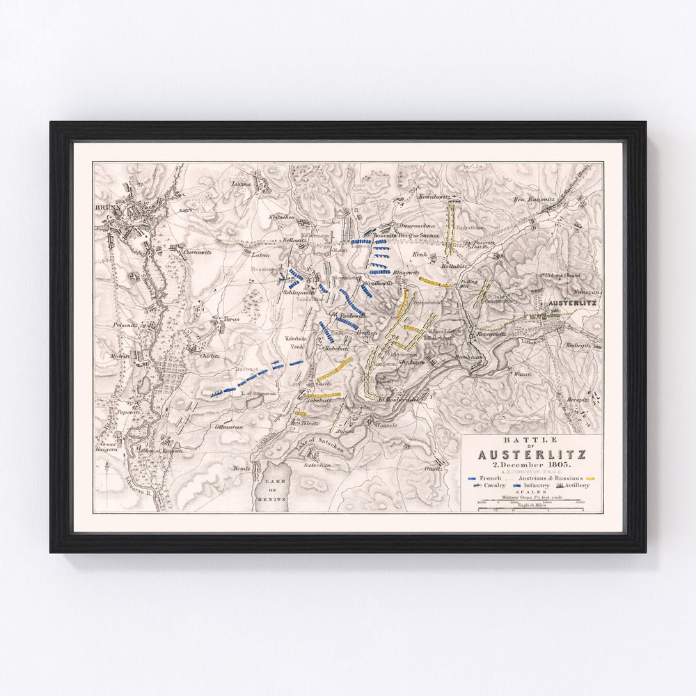 Czech Republic Vintage Map 1805