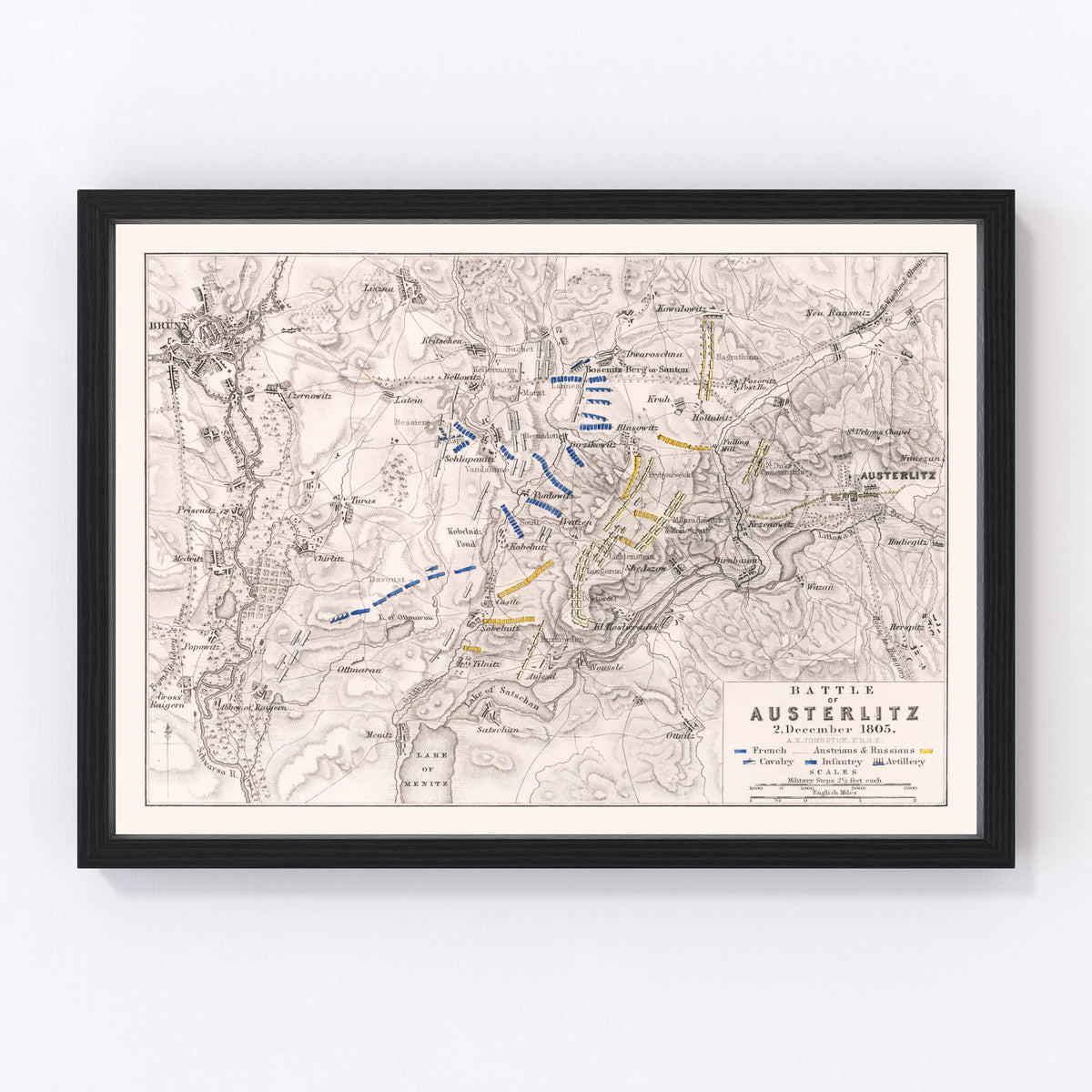 Czech Republic Vintage Map 1805