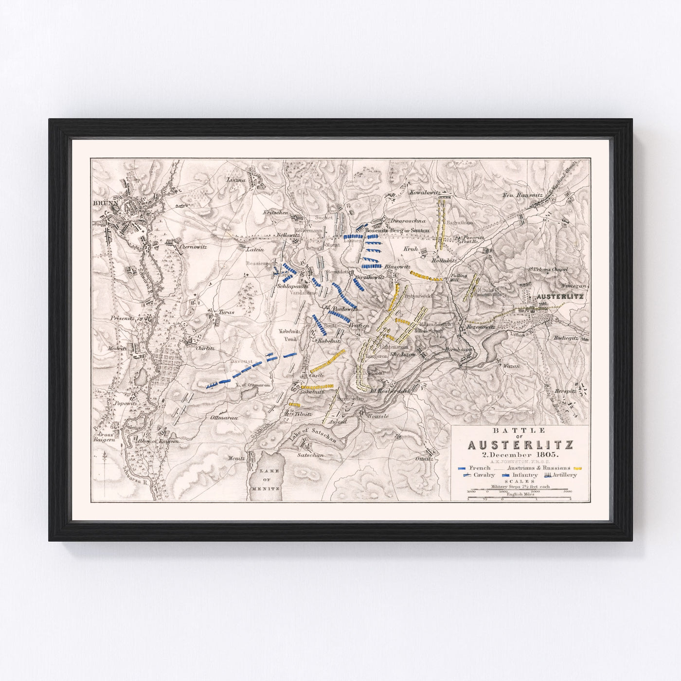 Czech Republic Vintage Map 1805