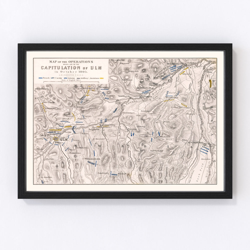 Germany Vintage Map 1805