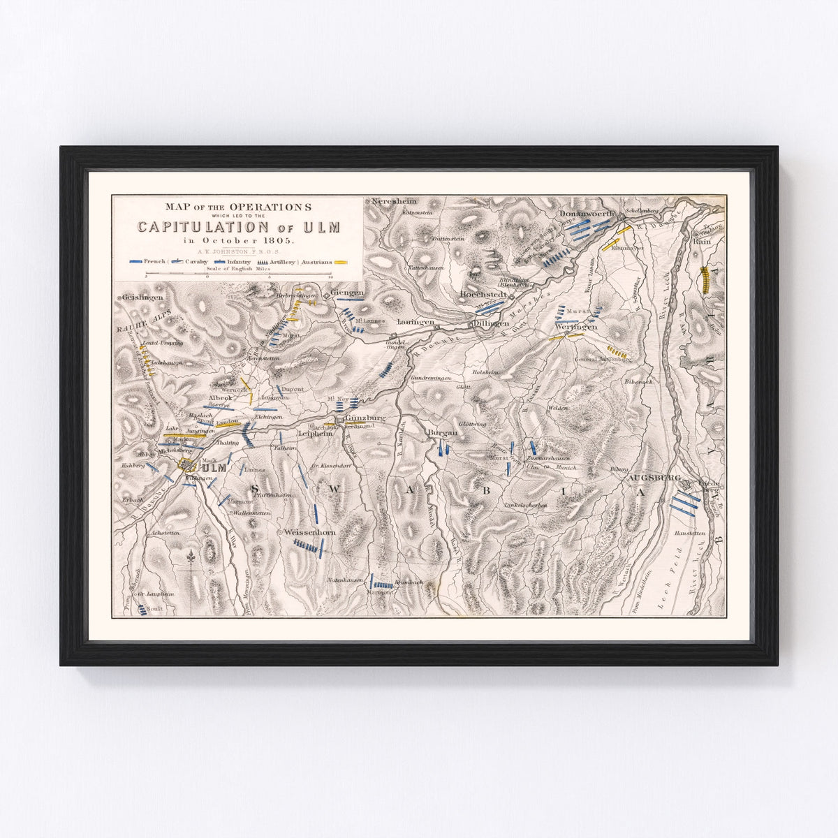 Germany Vintage Map 1805