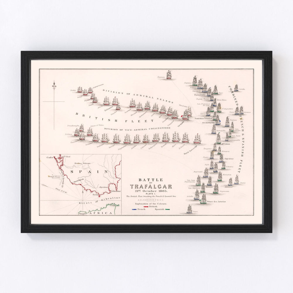 Spain Vintage Map 1805