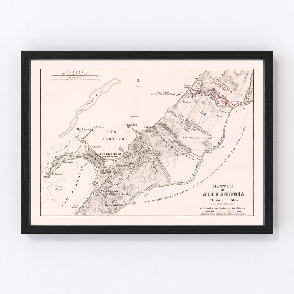 Egypt Vintage Map 1801