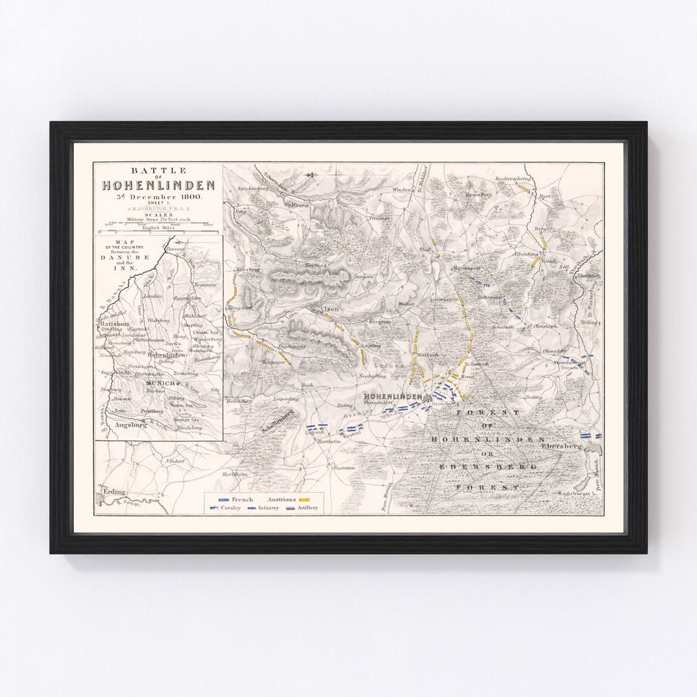 Germany Vintage Map 1800