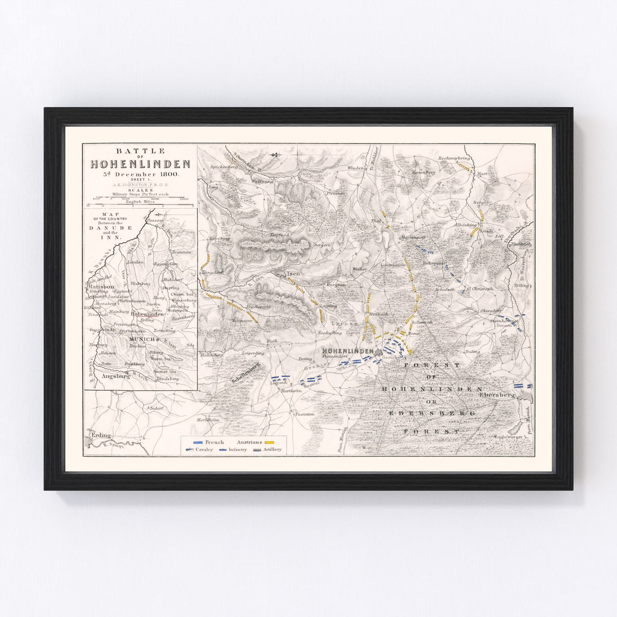 Germany Vintage Map 1800