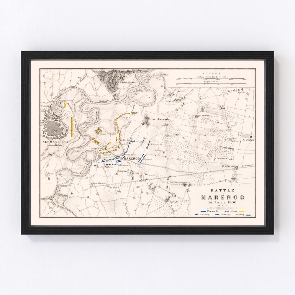 Italy Vintage Map 1800