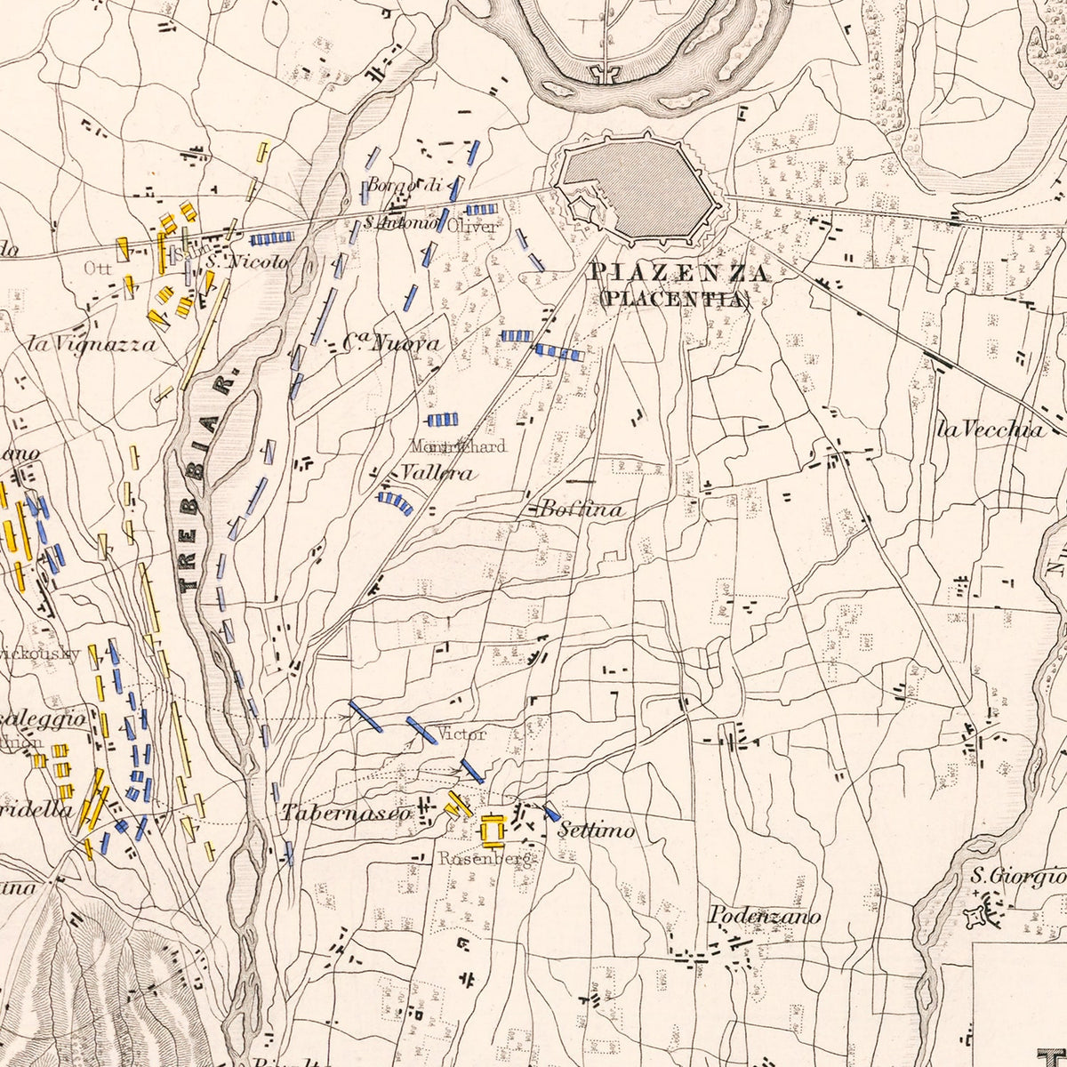 Restored historic details from the 1799 country map of County