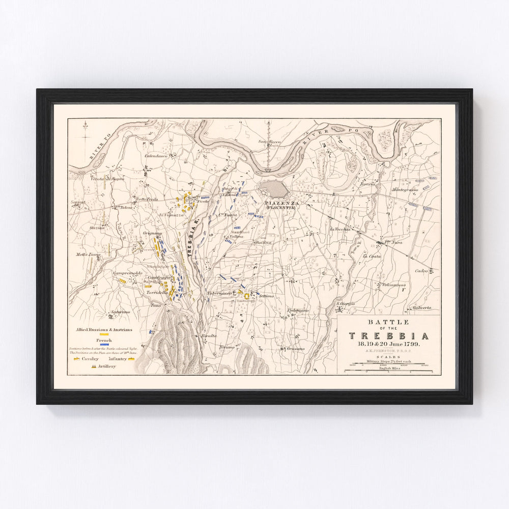 Italy Vintage Map 1799