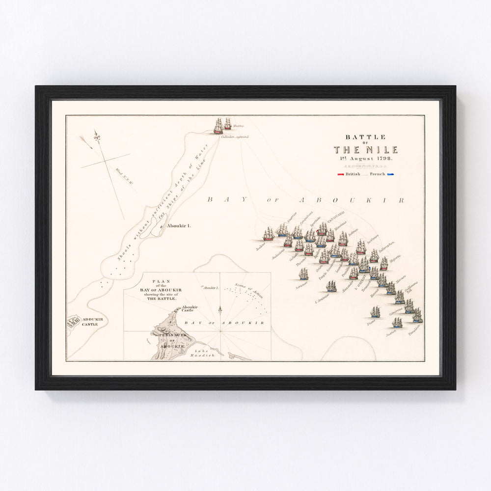 Egypt Vintage Map 1798