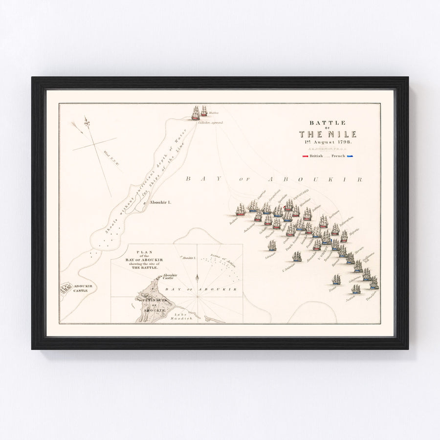 Egypt Vintage Map 1798