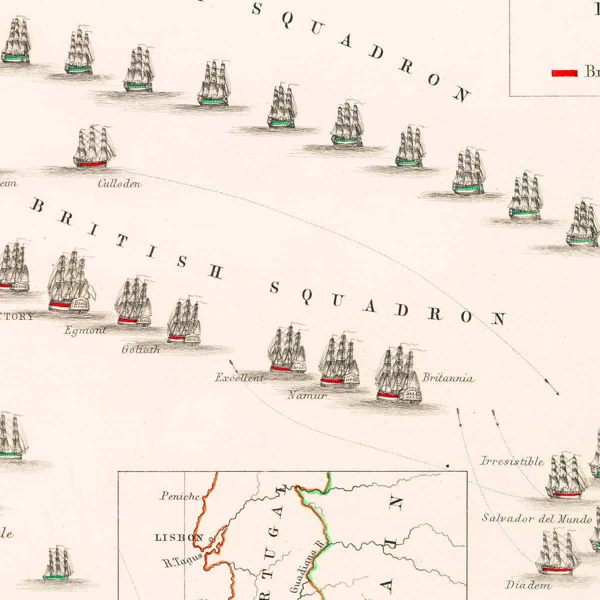 Restored historic details from the 1797 country map of County