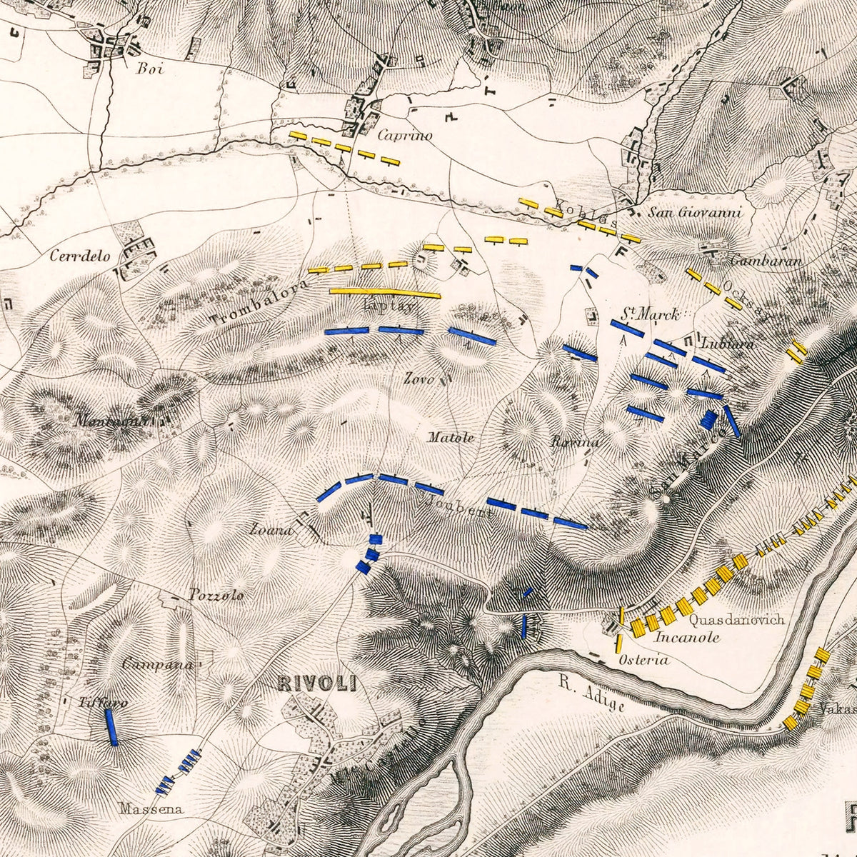 Restored historic details from the 1797 country map of County