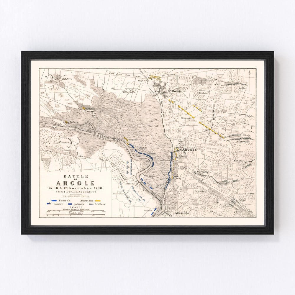 Italy Vintage Map 1796