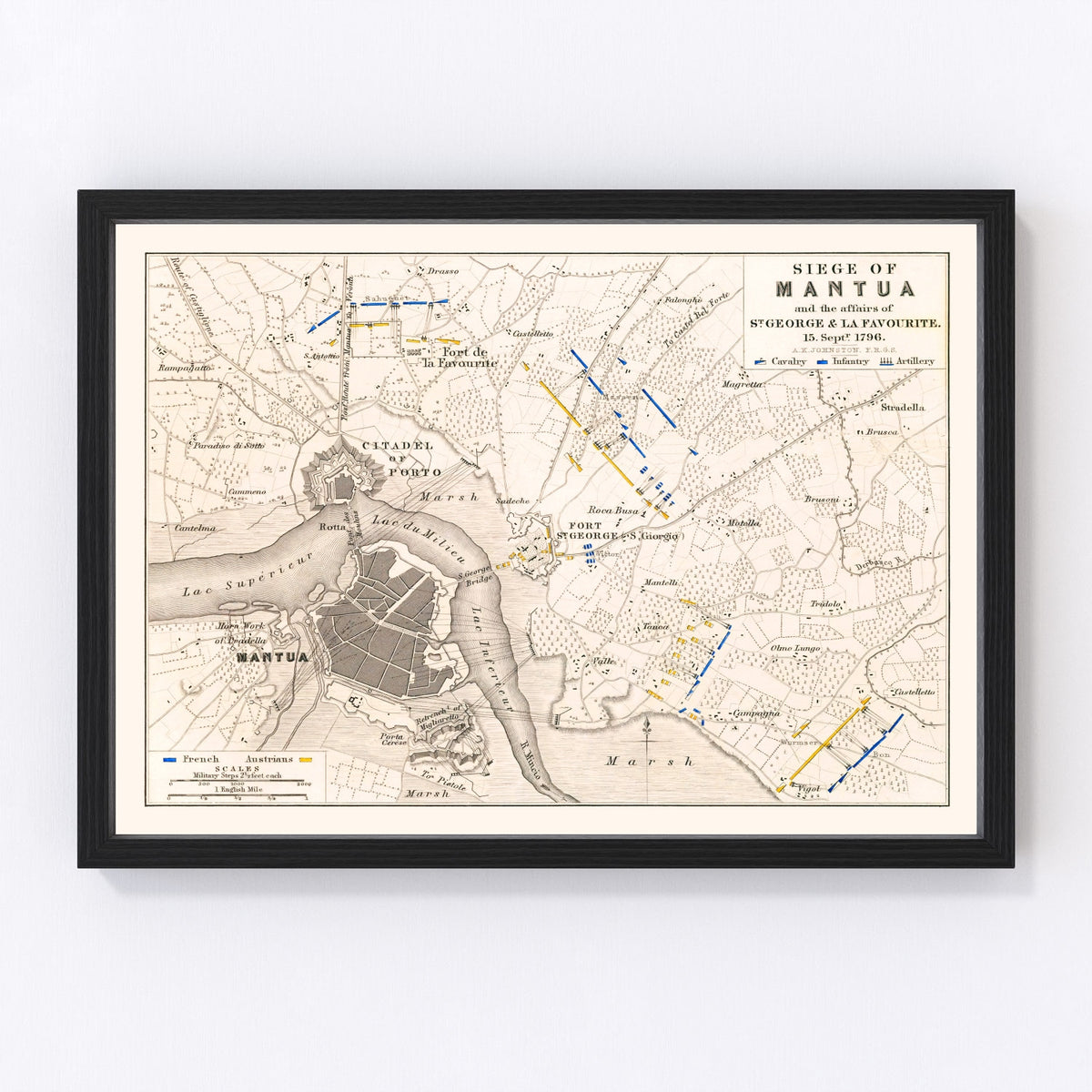 Italy Vintage Map 1796