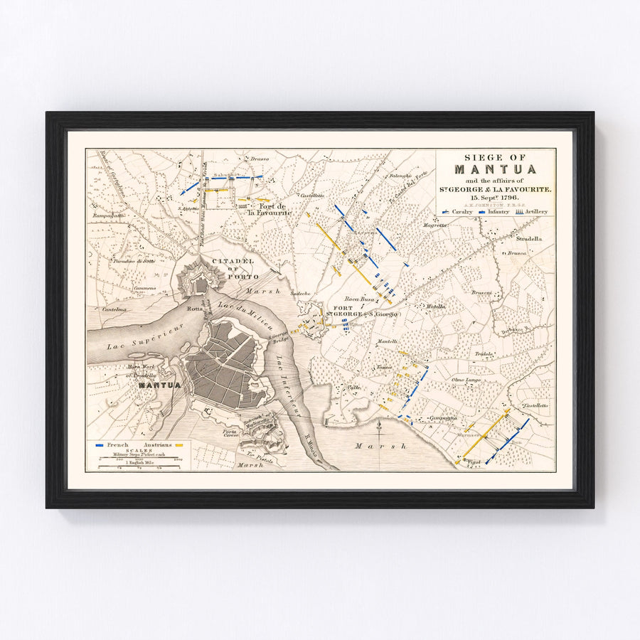 Italy Vintage Map 1796