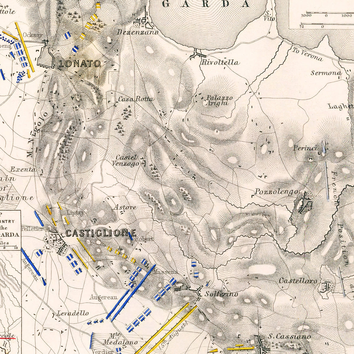 Restored historic details from the 1796 country map of County