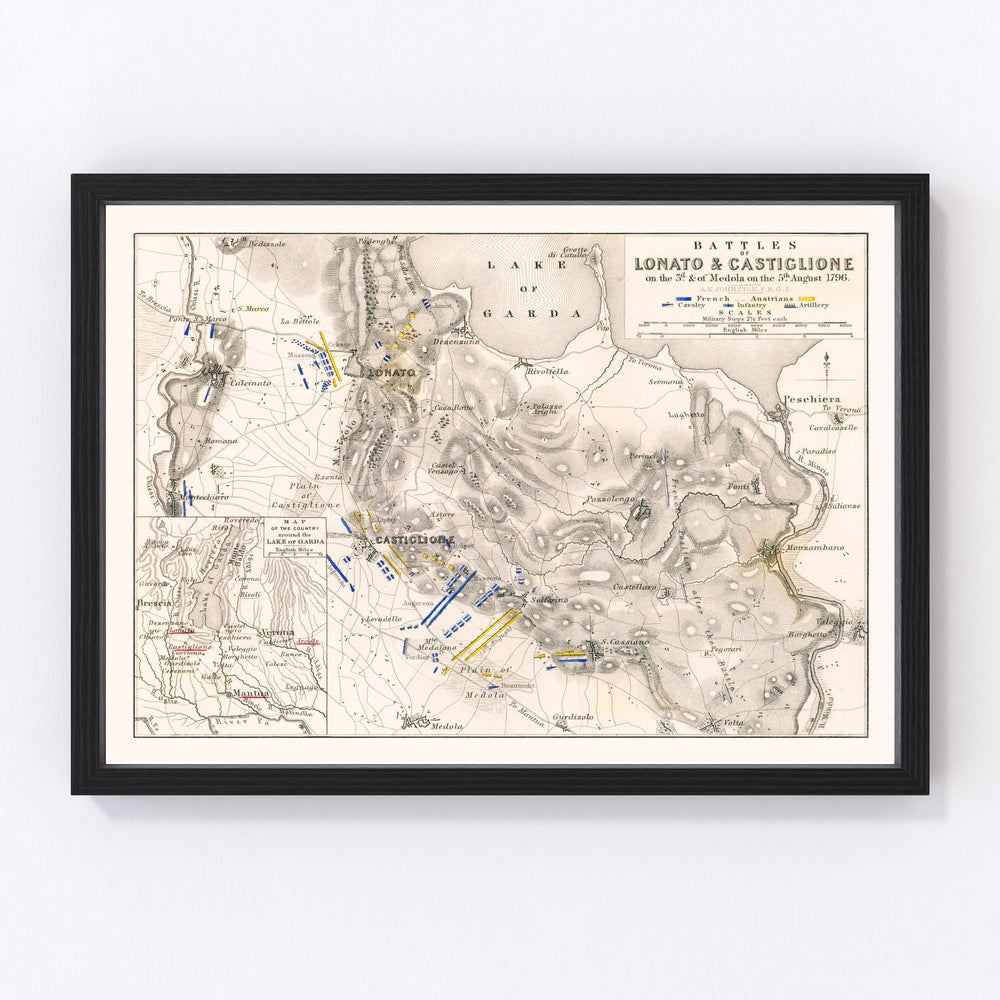 Italy Vintage Map 1796