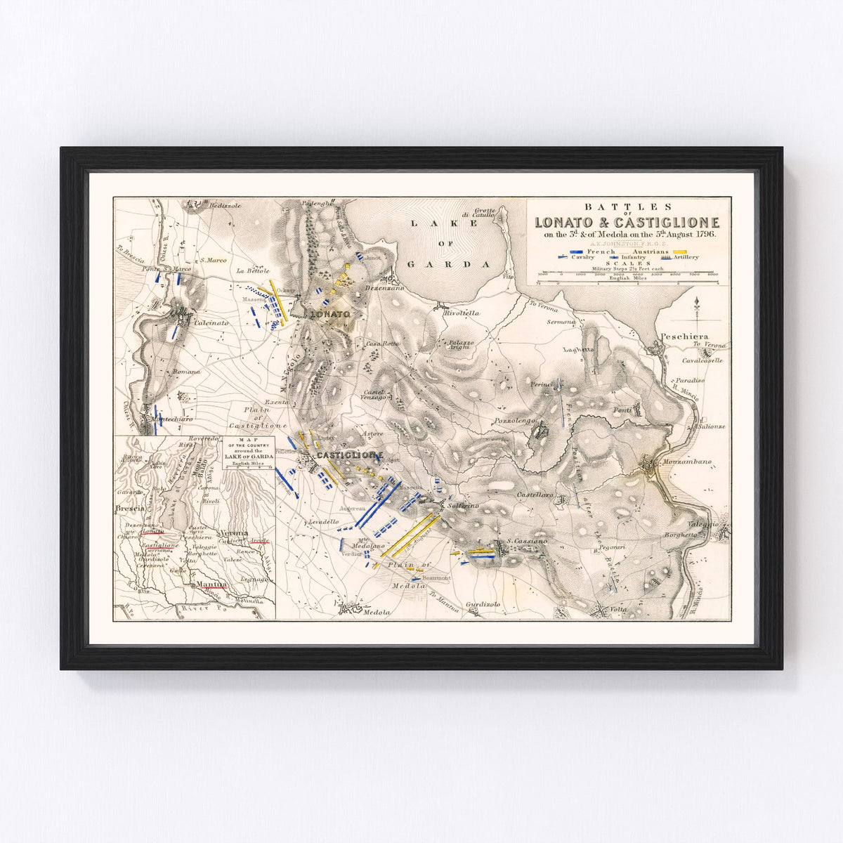 Italy Vintage Map 1796