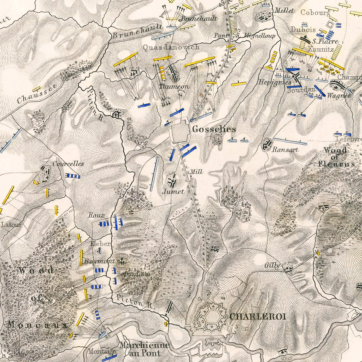 Restored historic details from the 1794 country map of County