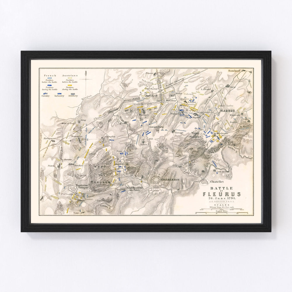 Belgium Vintage Map 1794