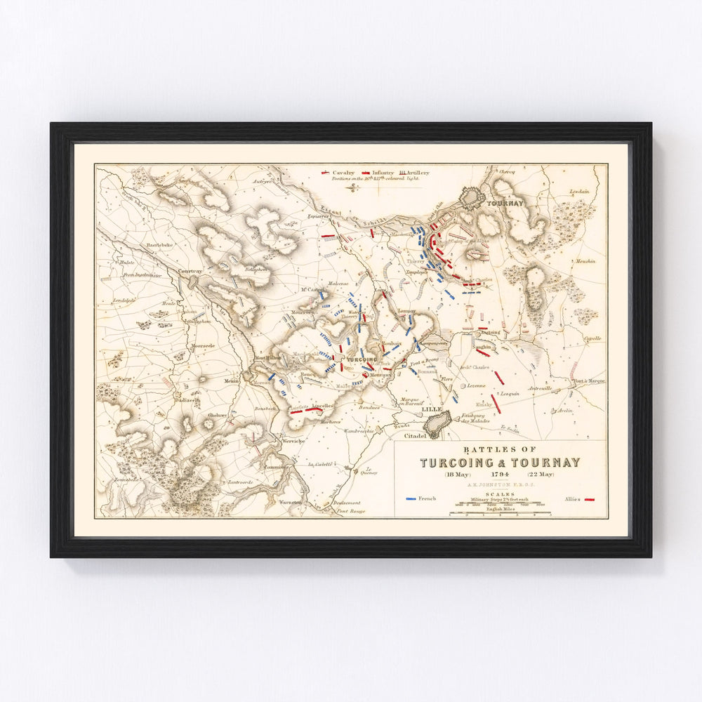 France Vintage Map 1794