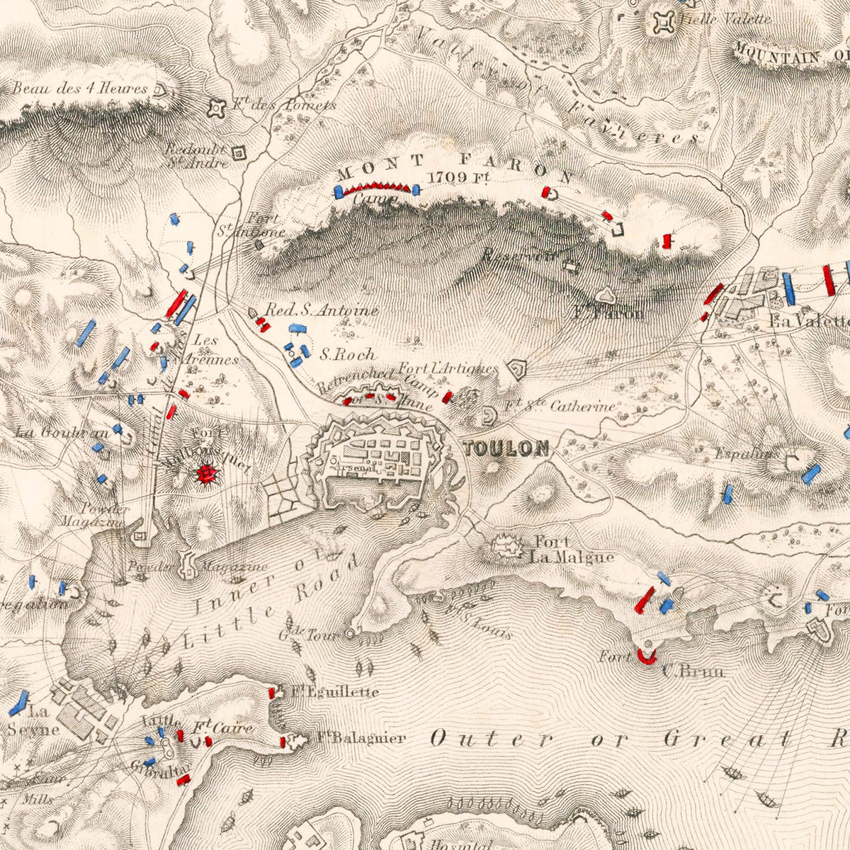Restored historic details from the 1793 country map of County