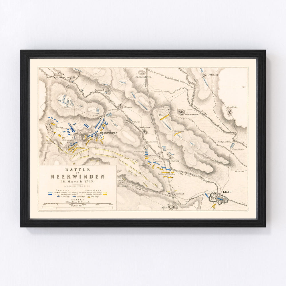 Belgium Vintage Map 1793