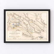 Belgium Vintage Map 1793