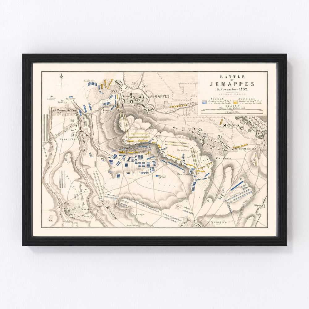 Belgium Vintage Map 1792