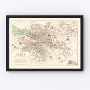 France Vintage Map 1789