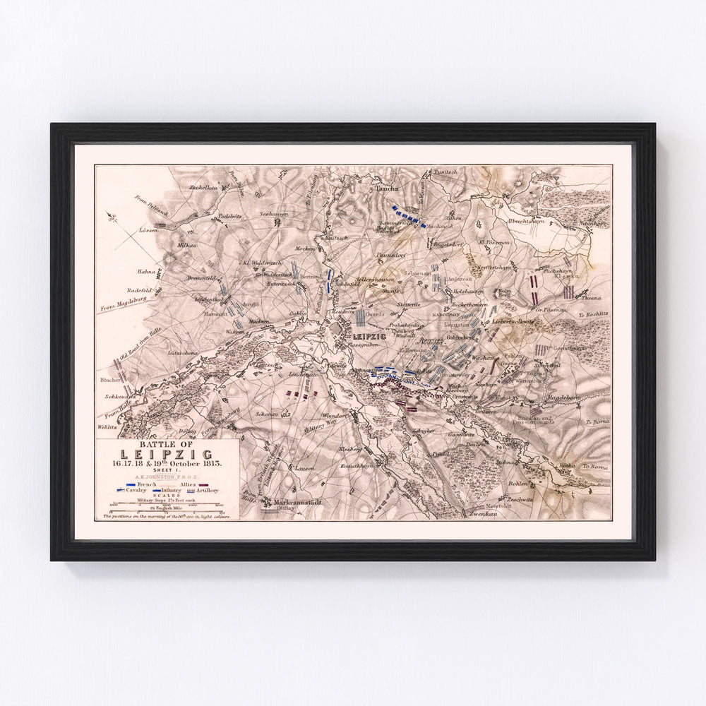 Germany Vintage Map 1813