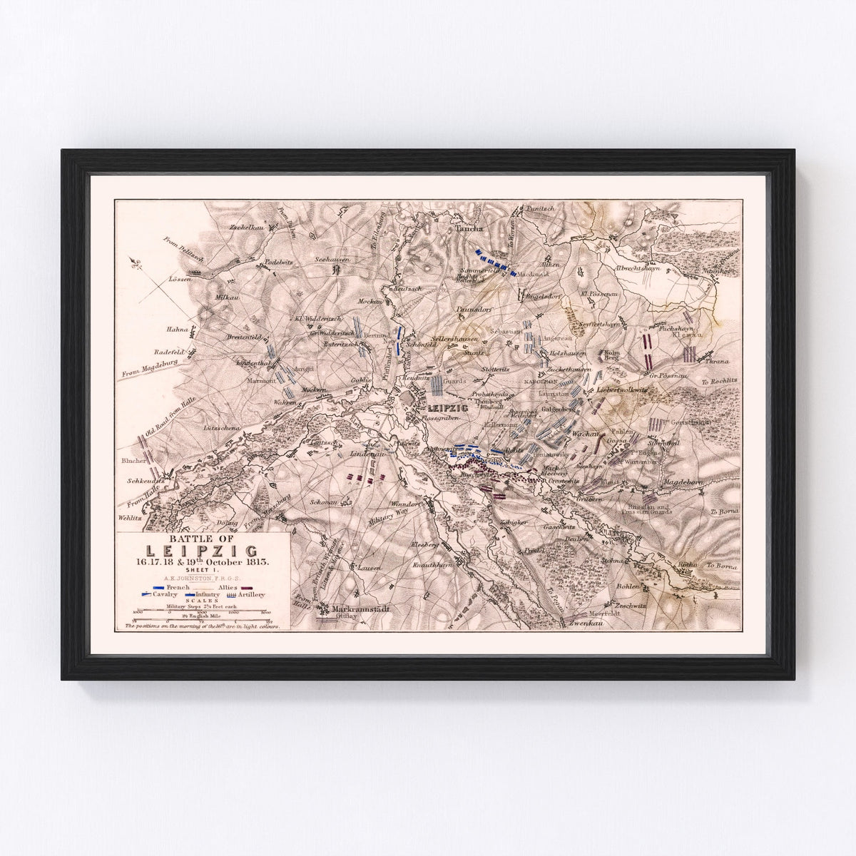 Germany Vintage Map 1813