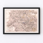 Germany Vintage Map 1813