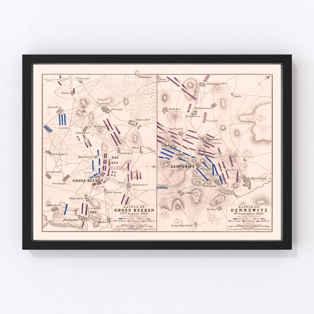 Germany Vintage Map 1813