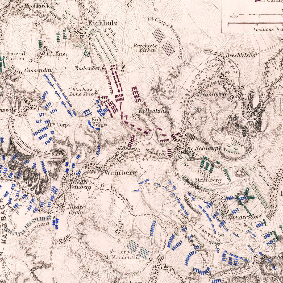 Restored historic details from the 1813 country map of County