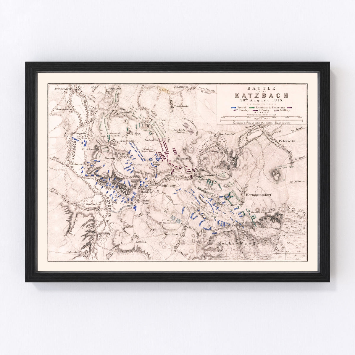 Germany Vintage Map 1813