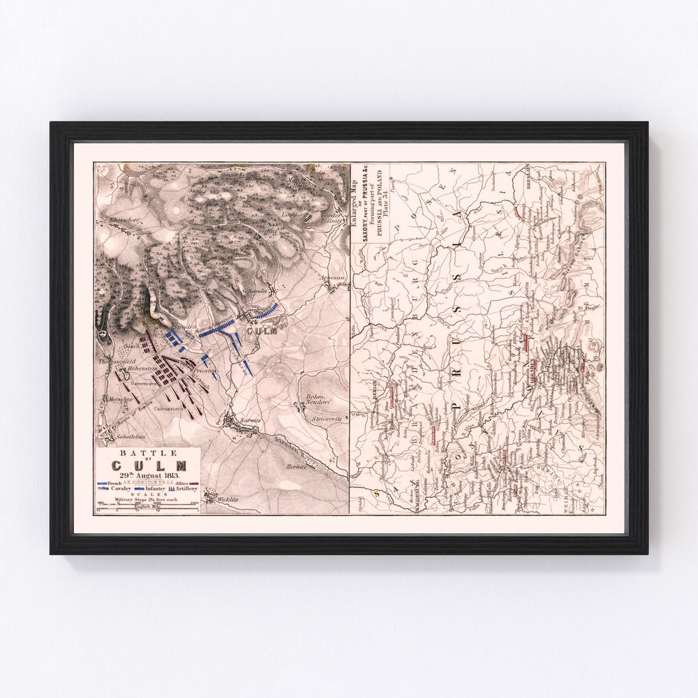 Prussia Vintage Map 1813