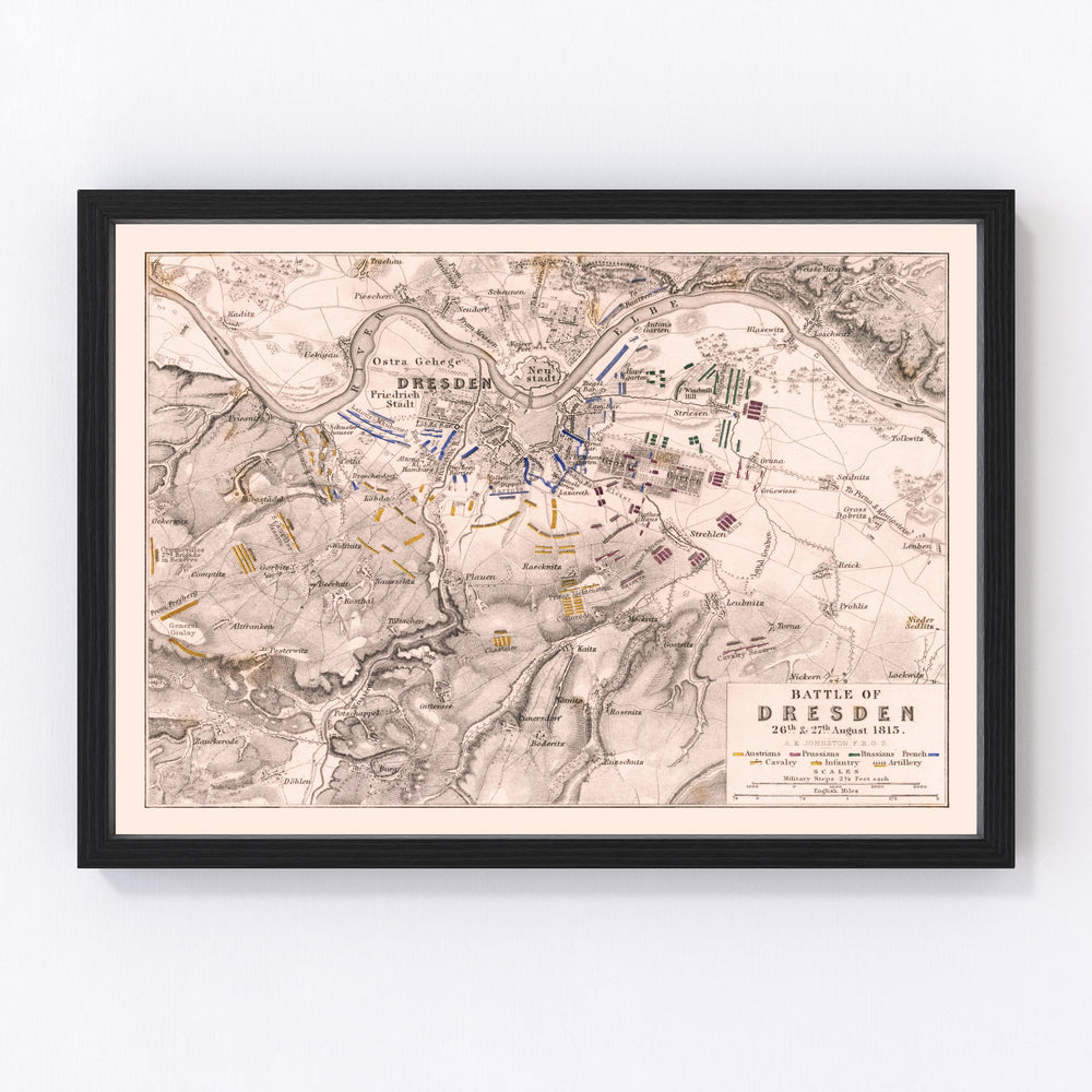 Germany Vintage Map 1813